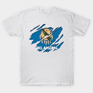 Rip Away Oklahoma Flag T-Shirt